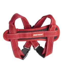EzyDog Chest-Plate Dog Harness - Red (Medium) -Ezydog ezy dog chest plate custom fit harness red bottom 2